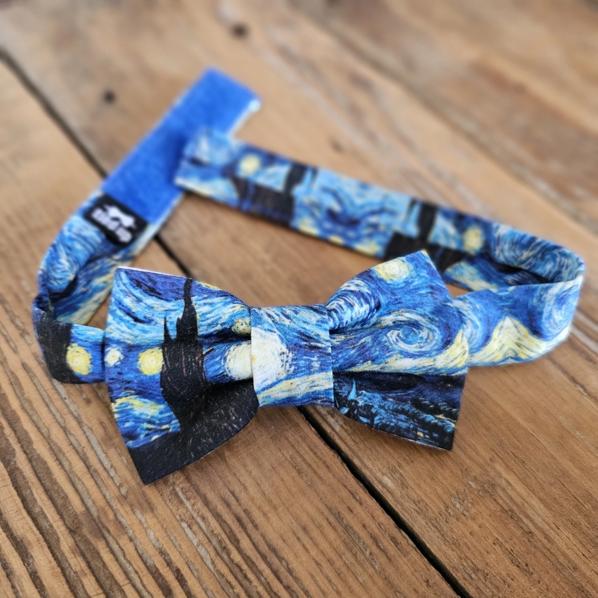 Dečija leptir mašna plava van Gogh